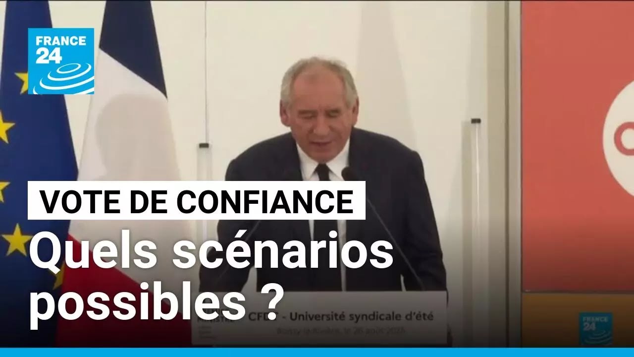 France : vote de confiance le 8 septembre, quels sc&eacute;narios possibles ? &bull; FRANCE 24