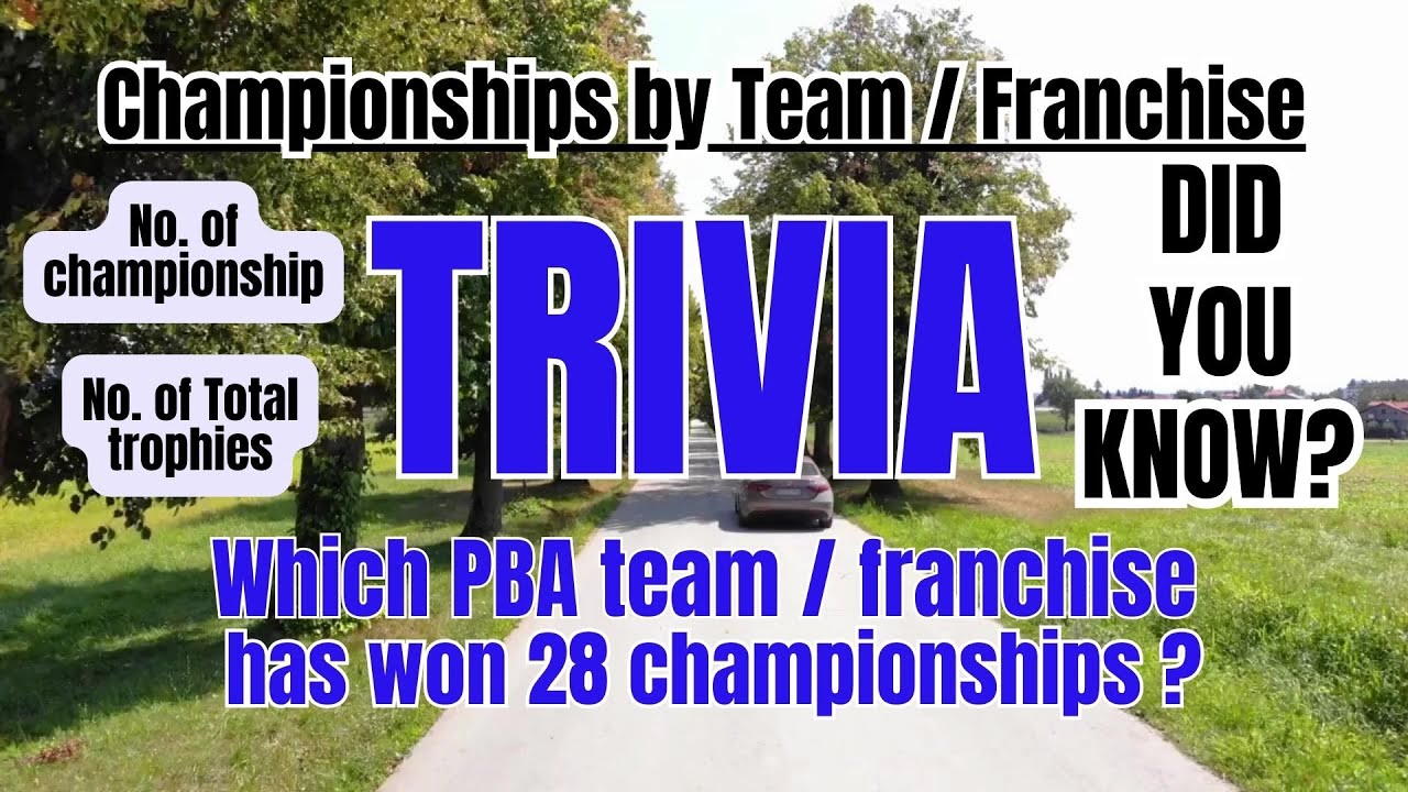 Trivia Championships by Franchise,   #pbamotoclub ,#LabanPilipinas, #19thAsianGames, #Pba