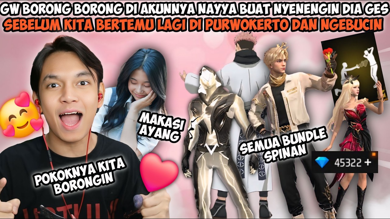 BORONG AKUN AYANG NAYYA BIKIN SENENG DIA SEBELUM GUA NYAMPERIN DIA KE PURWOKERTO GUYS🥰