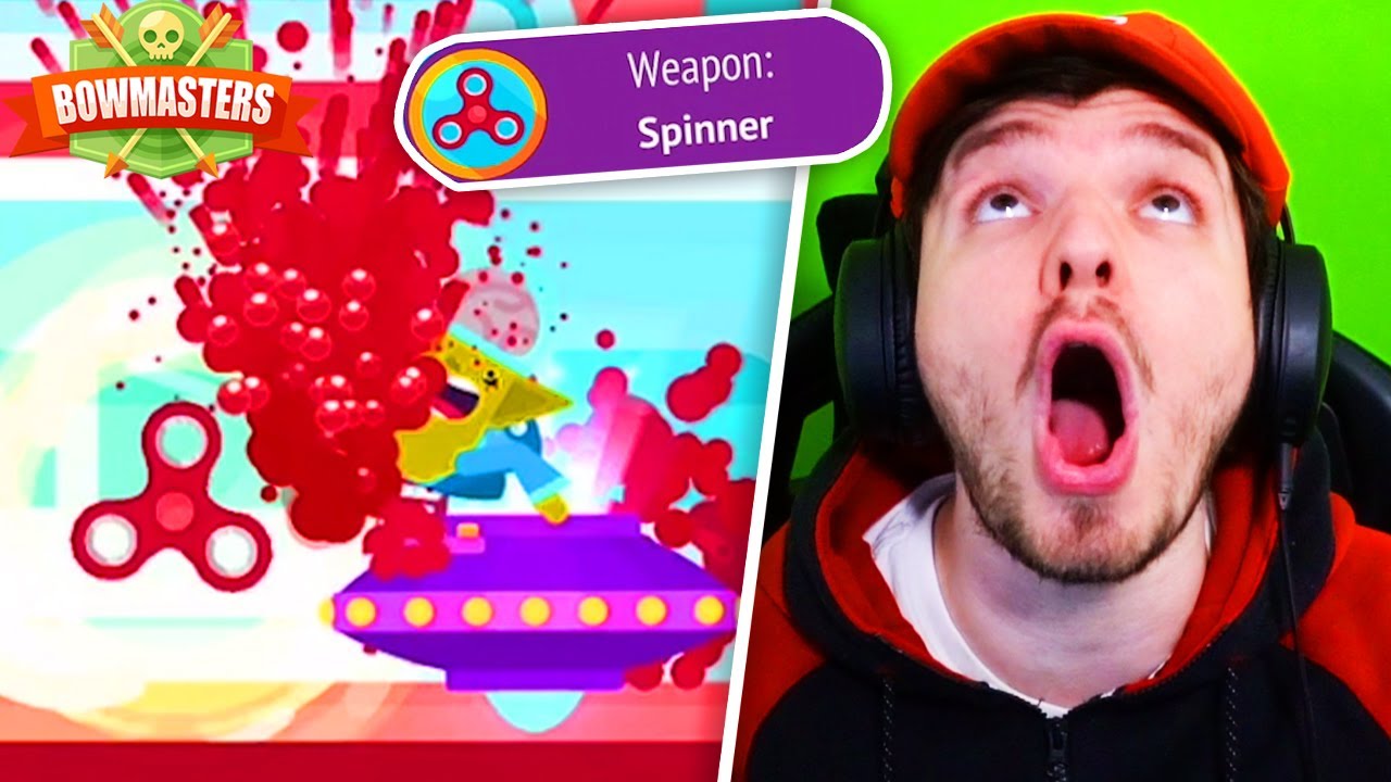 ER WIRFT MIT FIDGET SPINNERN ?!? - Bowmasters