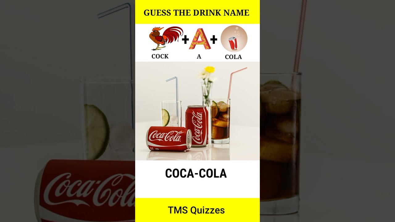Guess the drink from emoji | Emoji Puzzle | Drinks puzzle