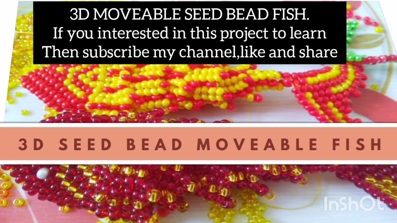 3D SEED BEAD MOVEABLE FISH