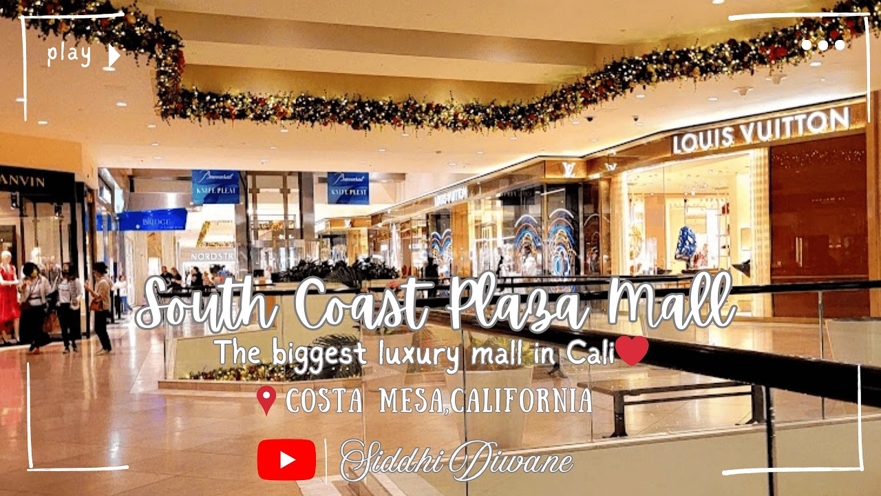 South Coast Plaza Mall Vlog 4K | Luxury Shopping in California | Tory Burch, Sephora & More