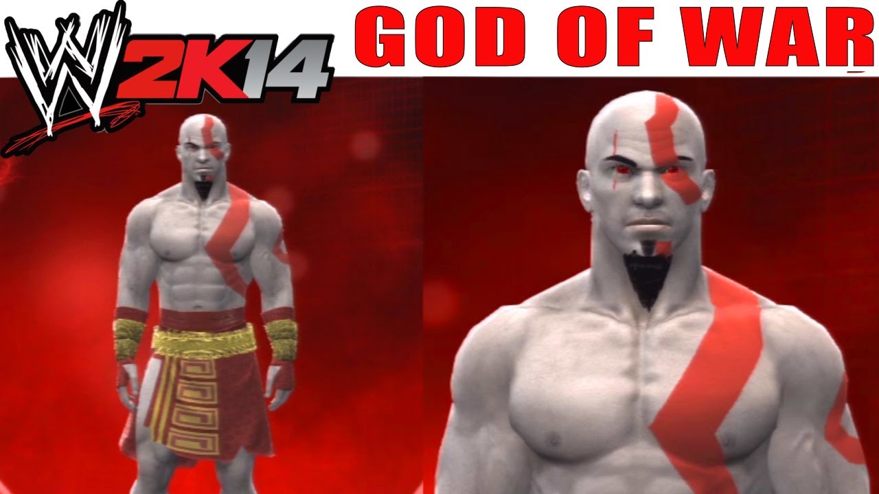 PS3 W2k14 Create a Superstar God of War Kratos Custom Character - Creation Suite Superstar Threads
