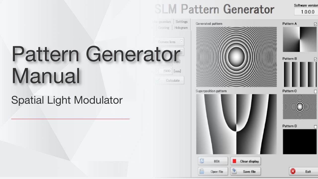 SLM Pattern Generator Manual