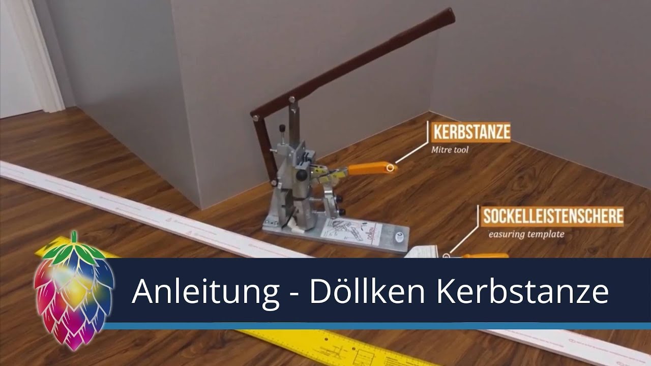 Wie verarbeite ich Döllken Cubu Flex - Sockelleisten mit Kerbstanze