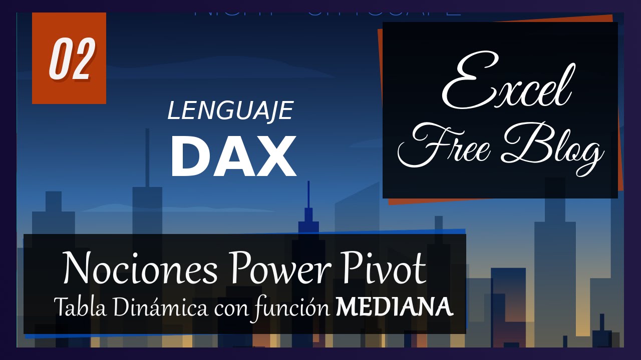 Tabla Dinámica con función MEDIANA (Lenguaje DAX) - Nociones Power Pivot 2