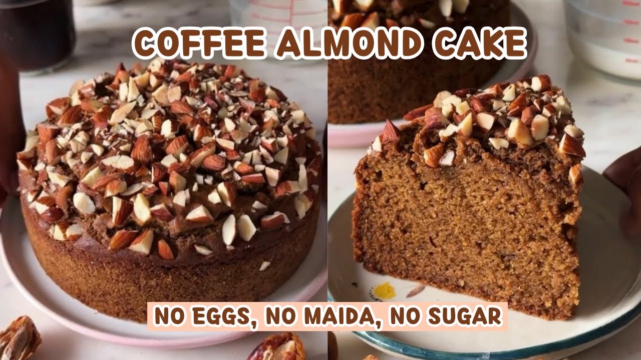NO SUGAR, EGGLESS, ATTA COFFEE CAKE | EASY WHOLE WHEAT CAKE RECIPE | without oven option