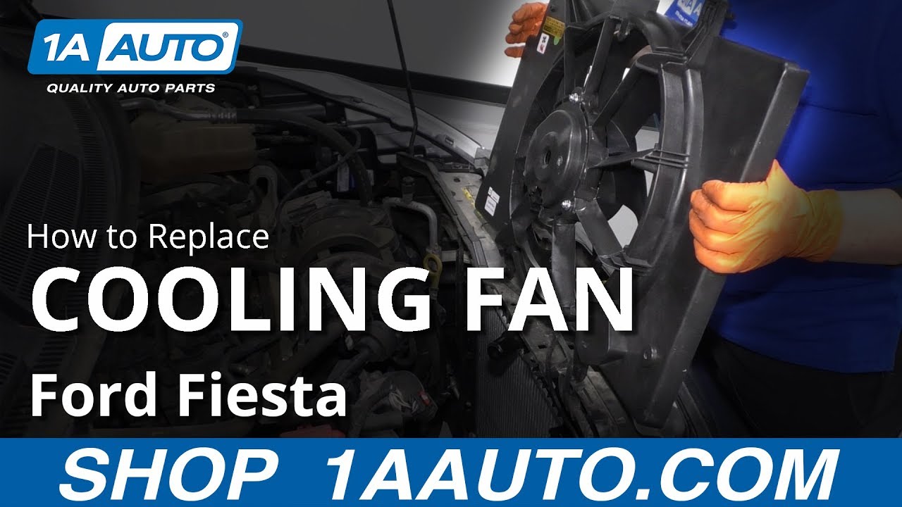 Как заменить вентилятор охлаждения радиатора Ford Fiesta 11-17