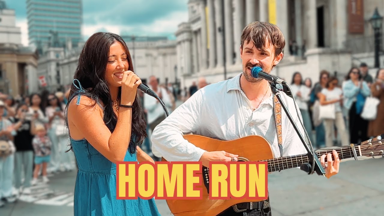 Busking Duo Performs Original Song — Instantly Turns Into a Street Concert!