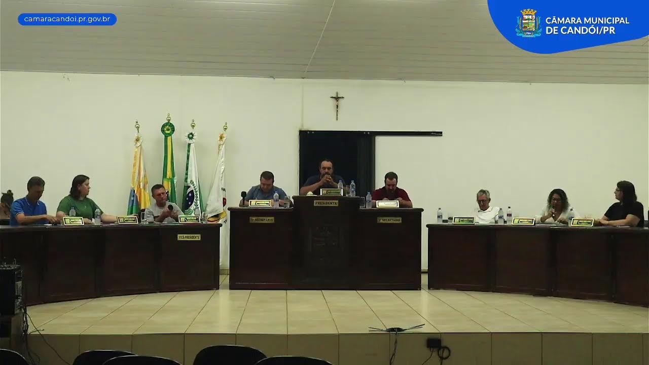 Sessão extraordinária do Primeiro Período Legislativo de 2026 da Câmara Municipal de Candói - PR.
