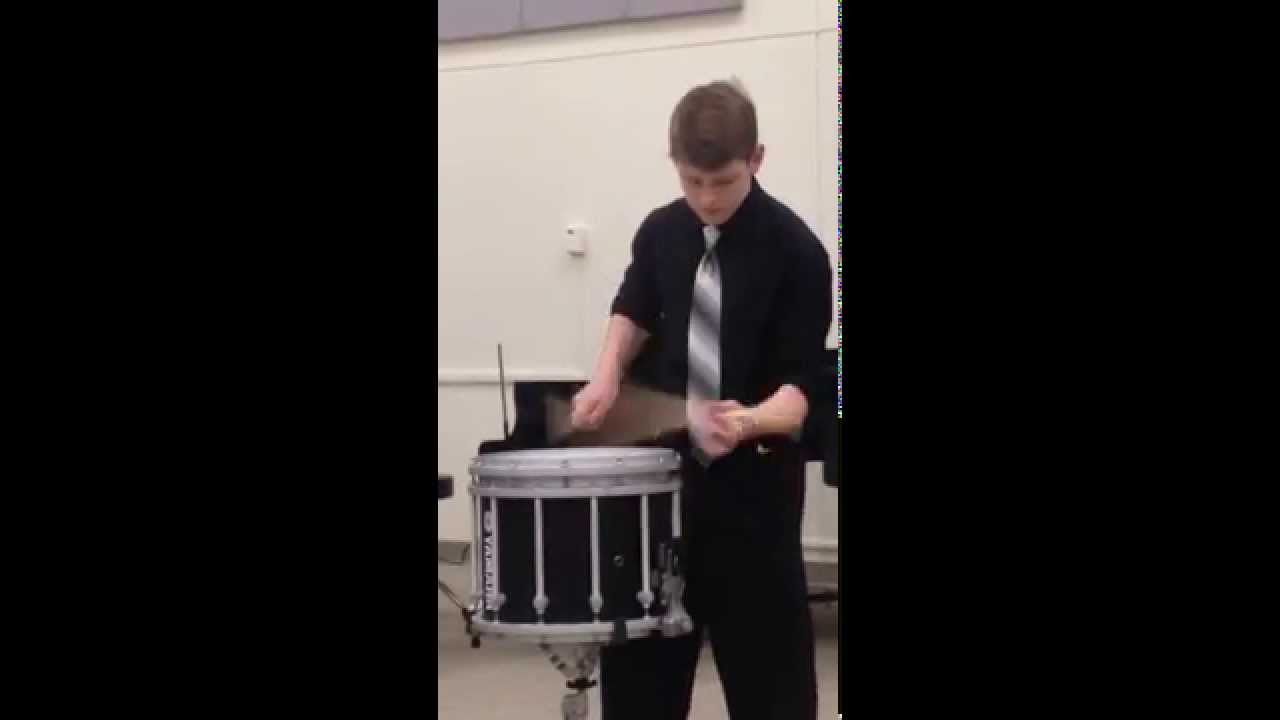 Rudimental Snare Solo, State Competition May 2015