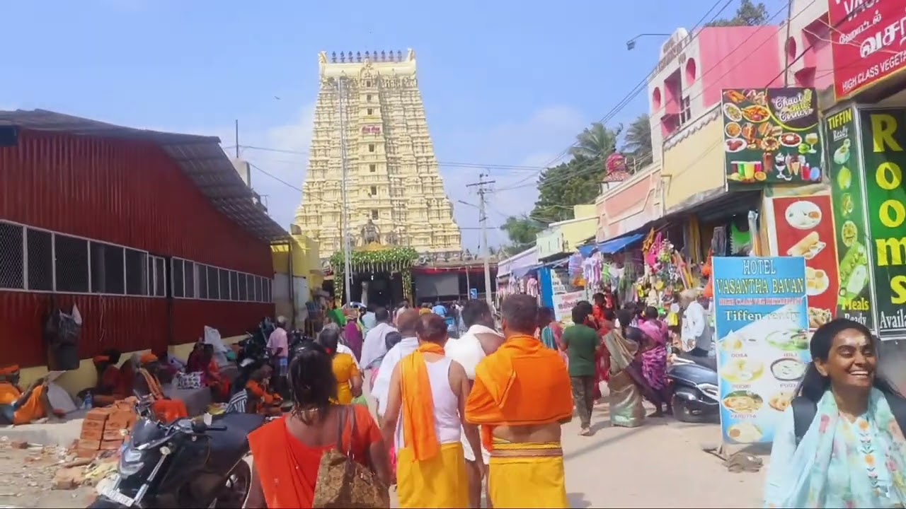 ರಾಮೇಶ್ವರಂ ದೇವರ ದರ್ಶನ ಮತ್ತು ತೀರ್ಥಭಾವಿ ಸ್ನಾನ