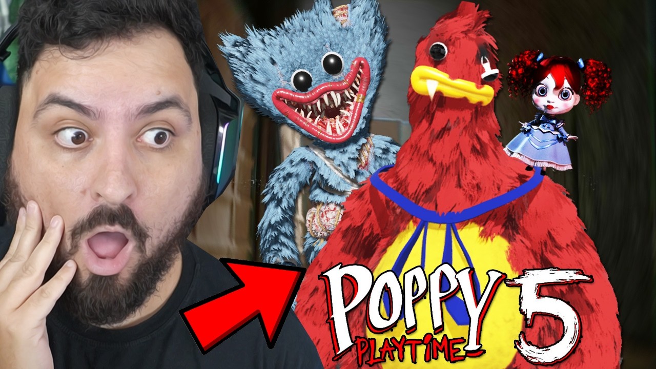 Poppy Playtime 5 *FOI REVELADO* OFICIAL o MONSTRO VERMELHO da GAMEPLAY do JOGO?! *ASSUSTADOR*