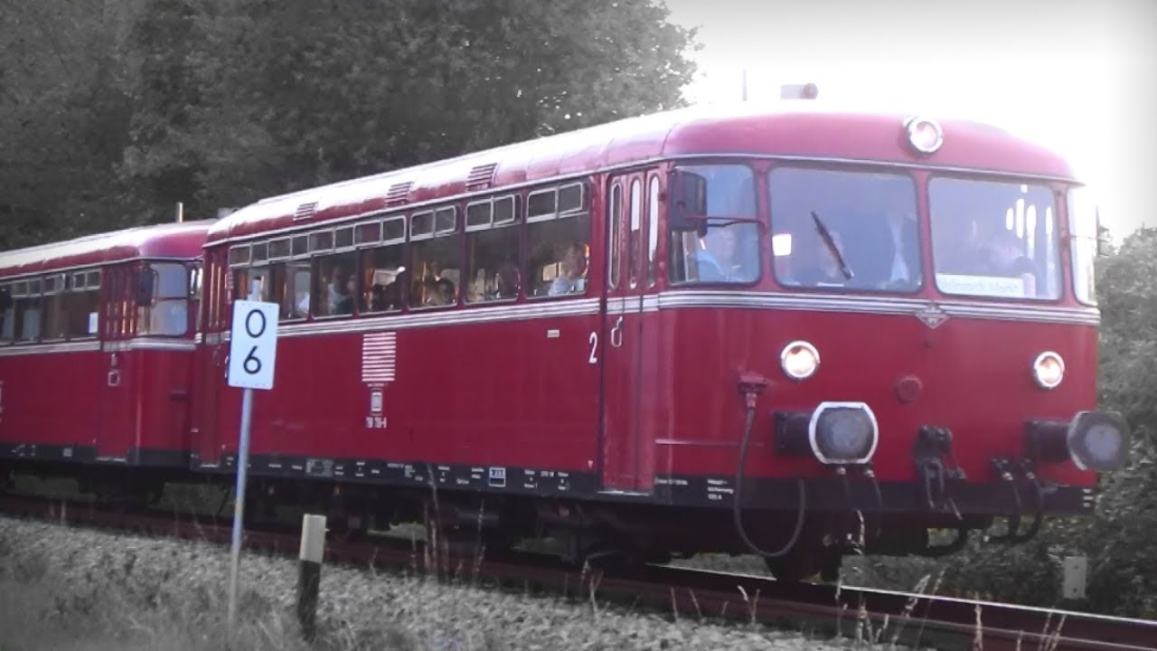 HISTORISCHER SCHIENENBUS VT 98 fährt durch die Hallertau!