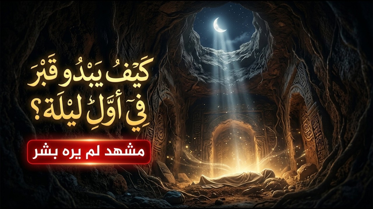 كيف يبدو القبر في أول ليلة لك؟ مشهد مرعب لم يره أحد | فيلم AI