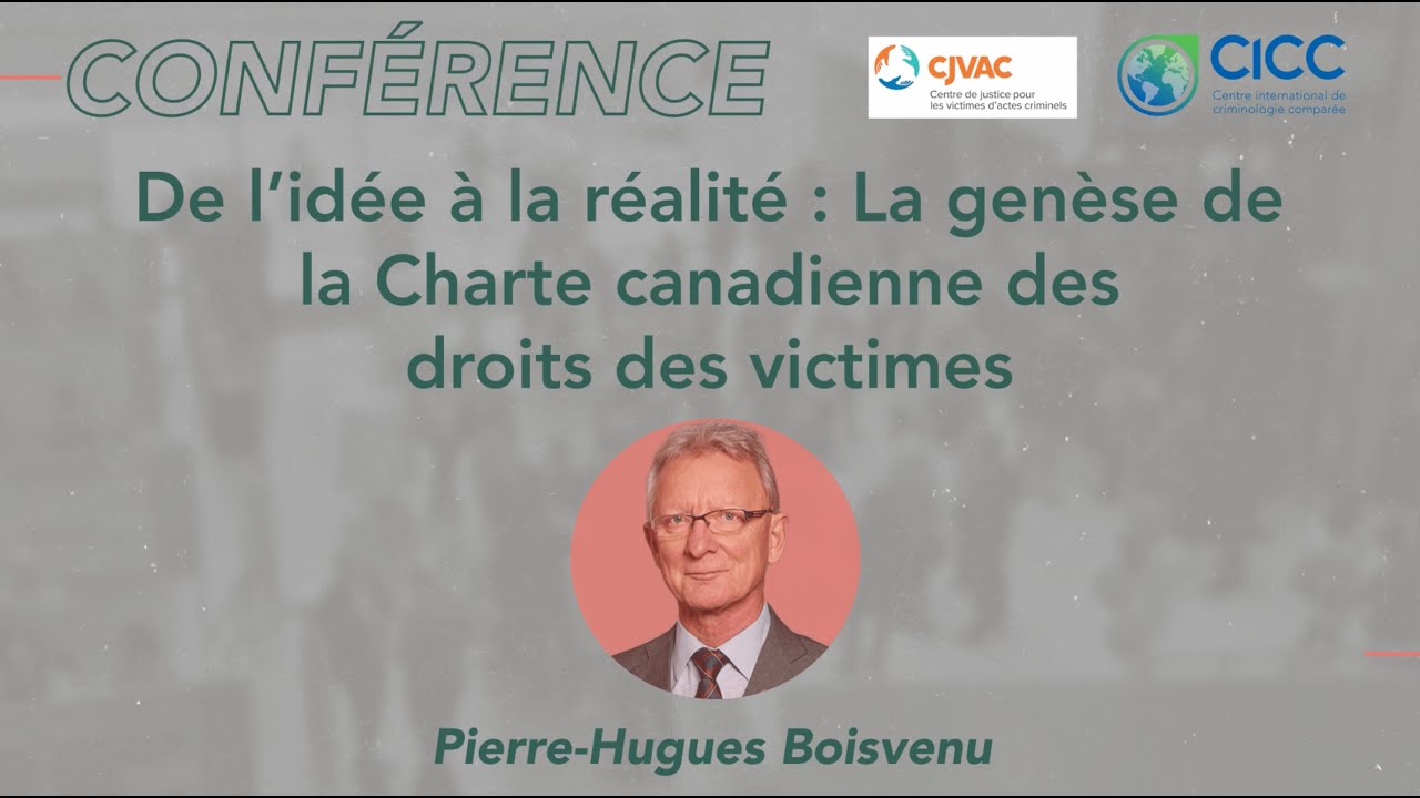 De l’idée à la réalité : La genèse de la Charte canadienne des droits des victimes
