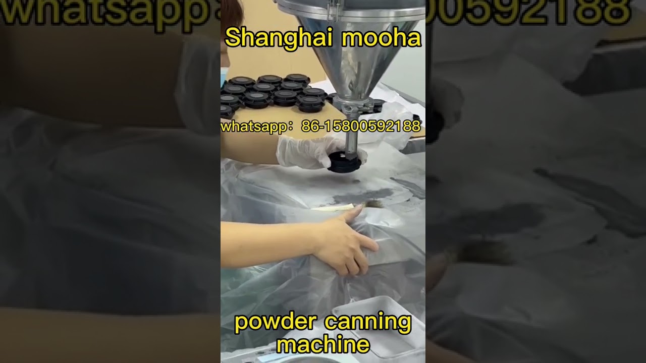 #seasoning #powder #canning #machine semi auto #cocoa #coffee #bottle #filling #machinery