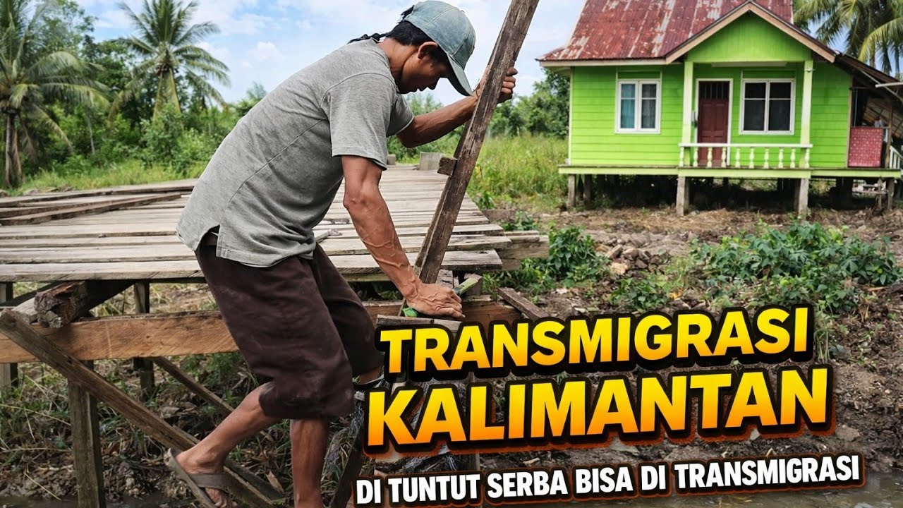 HARI RAYA,IDUL FITRI,TINGGAL HITUNG HARI JEMBATAN RUMAH AMBROL, TRANSMIGRASI KALIMANTAN