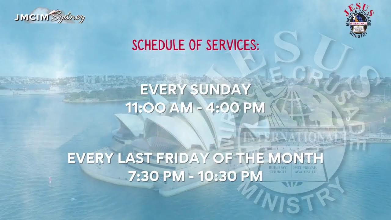 Watch!!! JMCIM SYDNEY OUTREACH Live Streaming of FRIDAY SERVICE February 13, 2026