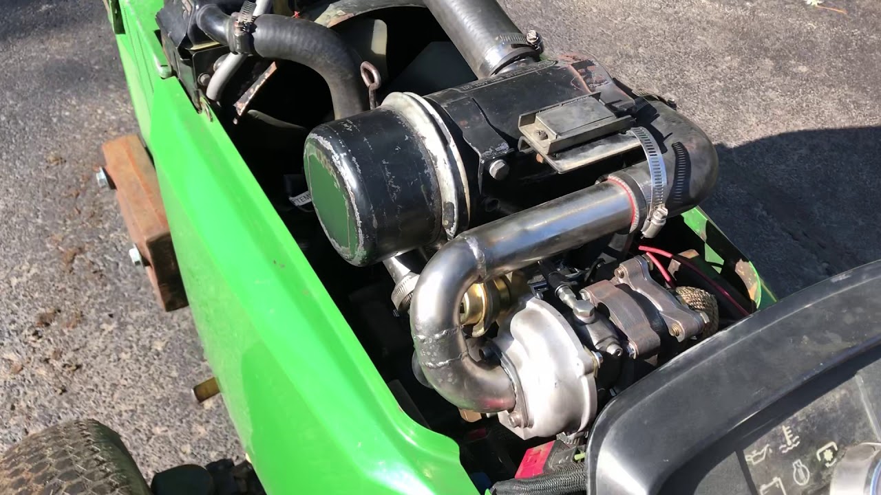 John Deere 655 Turbo Tractor Close Up