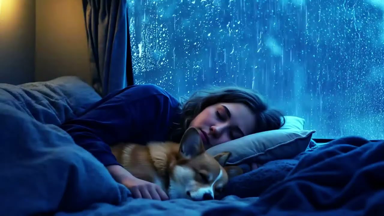 Rain Sounds for Sleeping - Soothing Rain ⛈️ & Gentle Thunder Relax for Fast Sleep, Remove Insomnia
