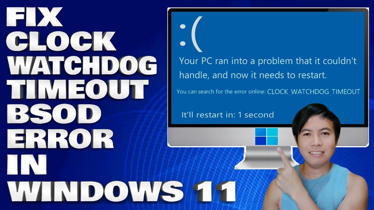 How To Fix Clock WatchDog Timeout BSOD error in Windows 10/11 [Solution]
