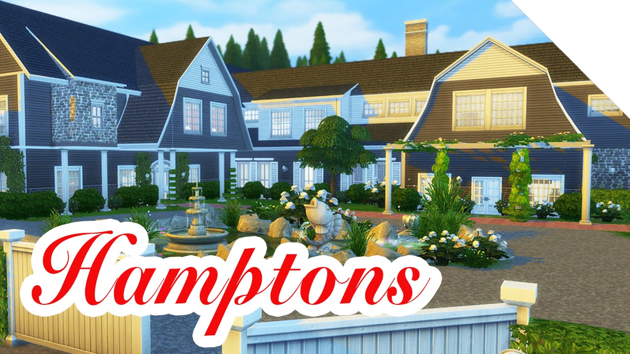 Hamptons Mansion — The Sims 4 Speed Build — Part 2