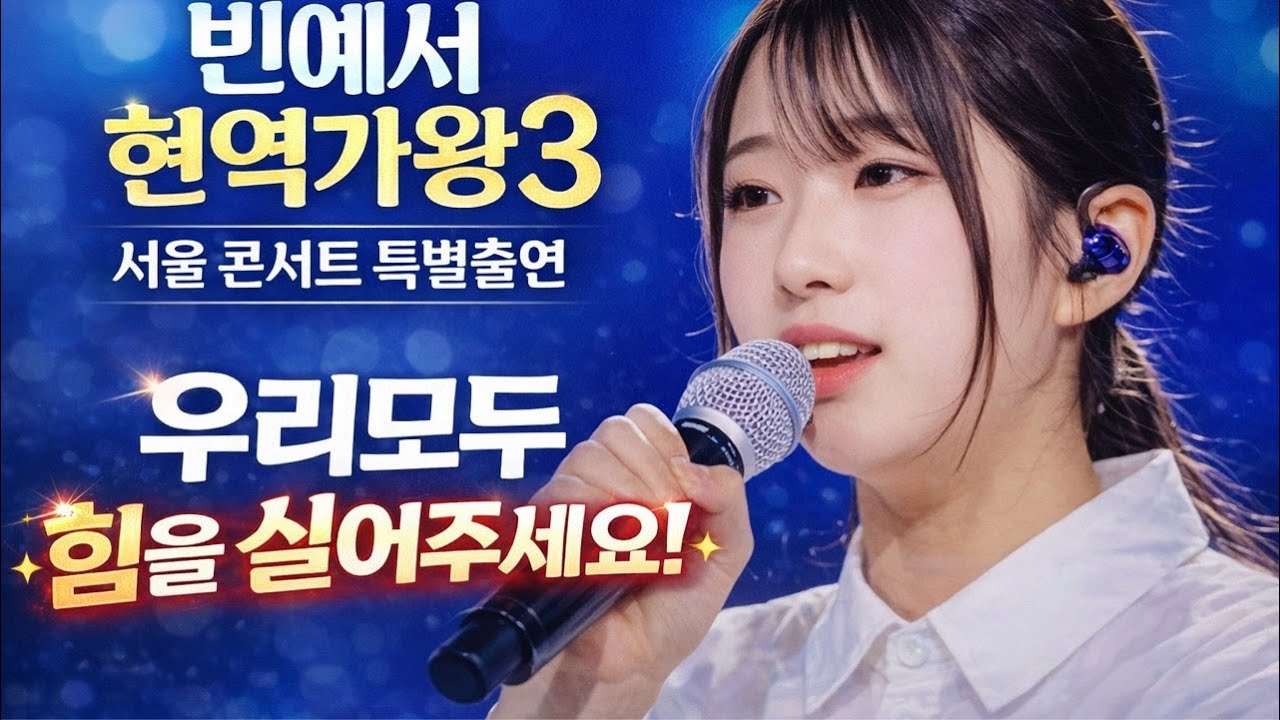 빈예서 현역가왕3콘서트 서울공연 특별출연 힘을 실어주세요