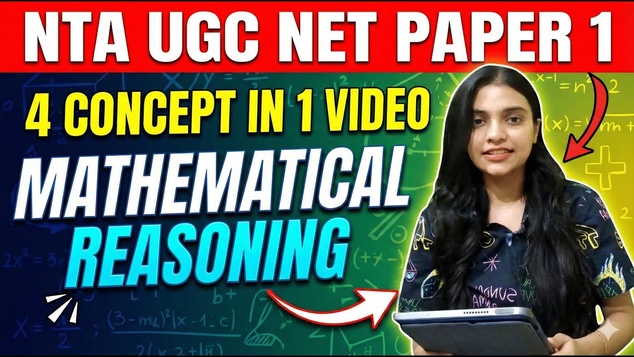4 Math Concepts in 1 Video! 🚀 Score booster 🔥NTA UGC NET Paper 1 #ntanet #ntaugcnet #paper1