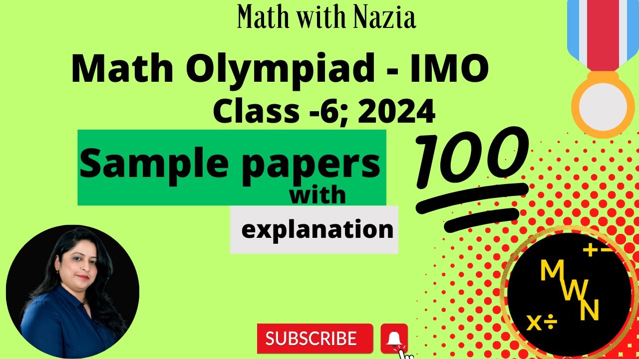 Class 6 IMO/SOF Sample Paper with explanation | Previous year paper 2025 #imoexam #olympiad