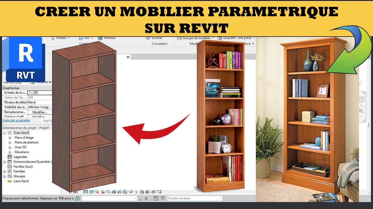 Créer un mobilier paramétrique sur revit