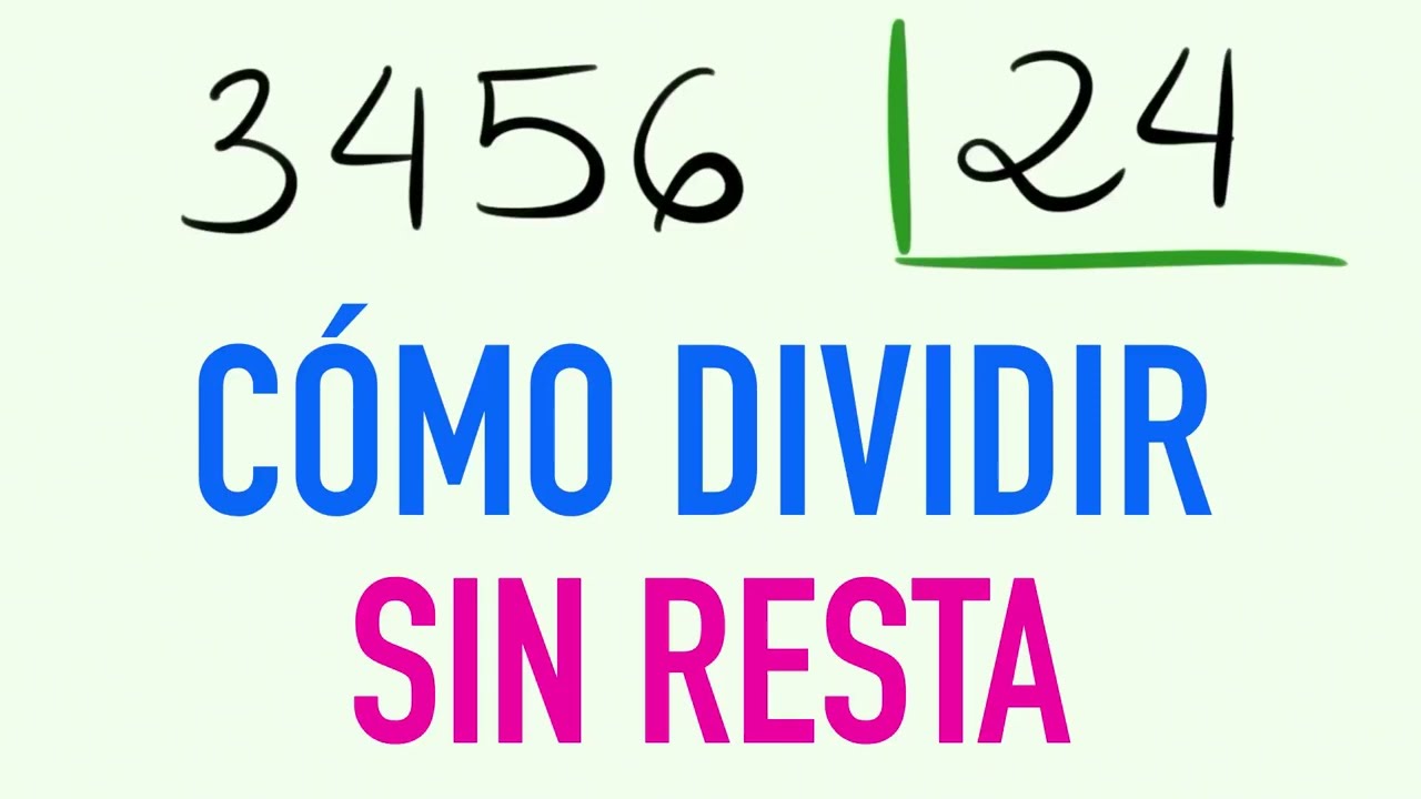 Ejercicios resueltos de divisiones de 2 cifras sin resta 3456 entre 24