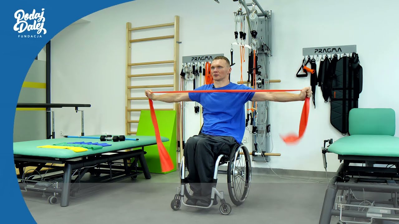 5  Trening dla osób z porażeniem dwukończynowym paraplegia część 1