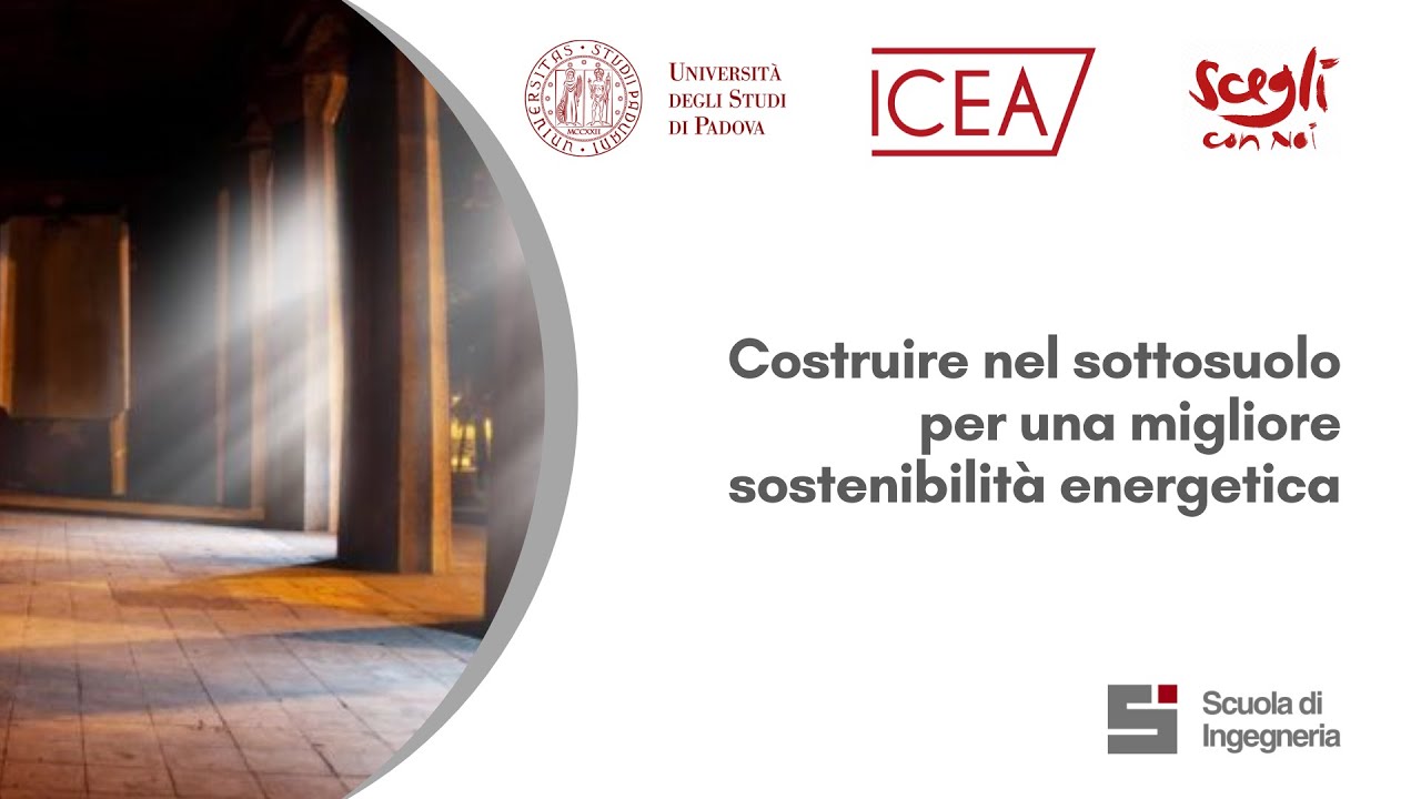 Costruire nel sottosuolo per una migliore sostenibilità energetica