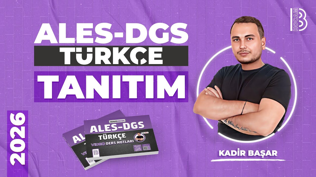 ALES - DGS - Türkçe - ''1.GÜN'' - Tanıtım - Kadir BAŞAR - 2026