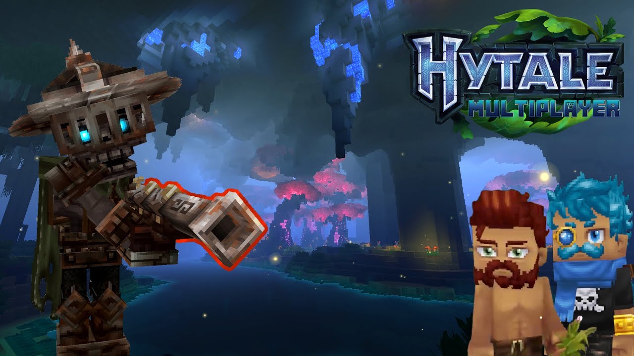 There's GUNS In Minecraft 2?! - Hytale Day 3 (Multiplayer w/ @Stingin!)