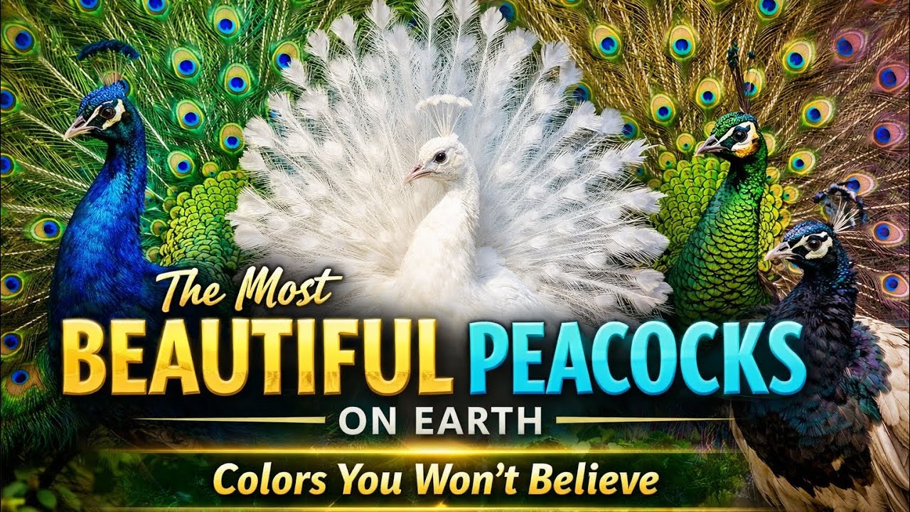  “The Most Beautiful Peacocks on Earth | Colors You Won’t Believe” #birds #birdlover #naturelover