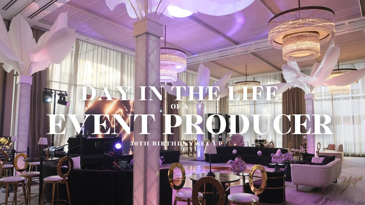 Upscale 50th Birthday Celebration. Behind the Scenes Set Up. Day in the Life of an Event Producer.