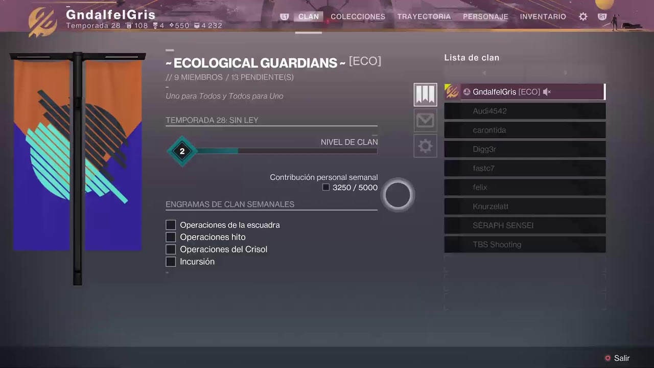 Desteny2 en Directo 🎮 Dominando la Oscuridad Cill & Farm 0.6