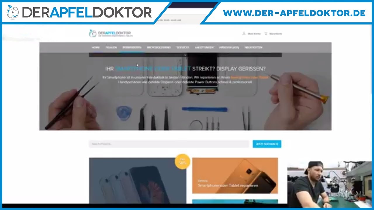 Wie setze ich eine Reparatur beim Apfeldoktor auf? Online-Reparaturbuchung leicht erkl&auml;rt.