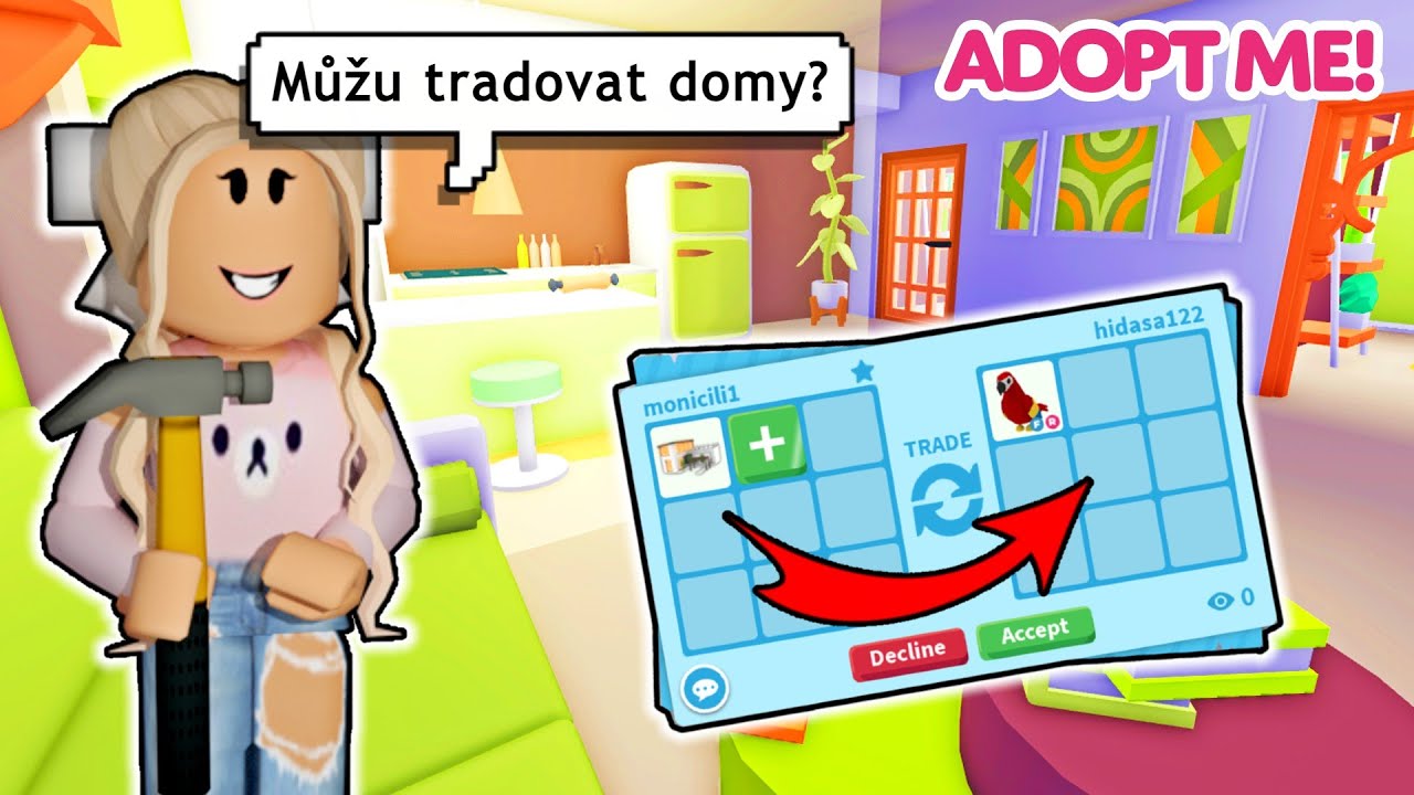 Postavila jsem DŮM a pak ho VYTRADOVALA! Roblox Adopt Me!