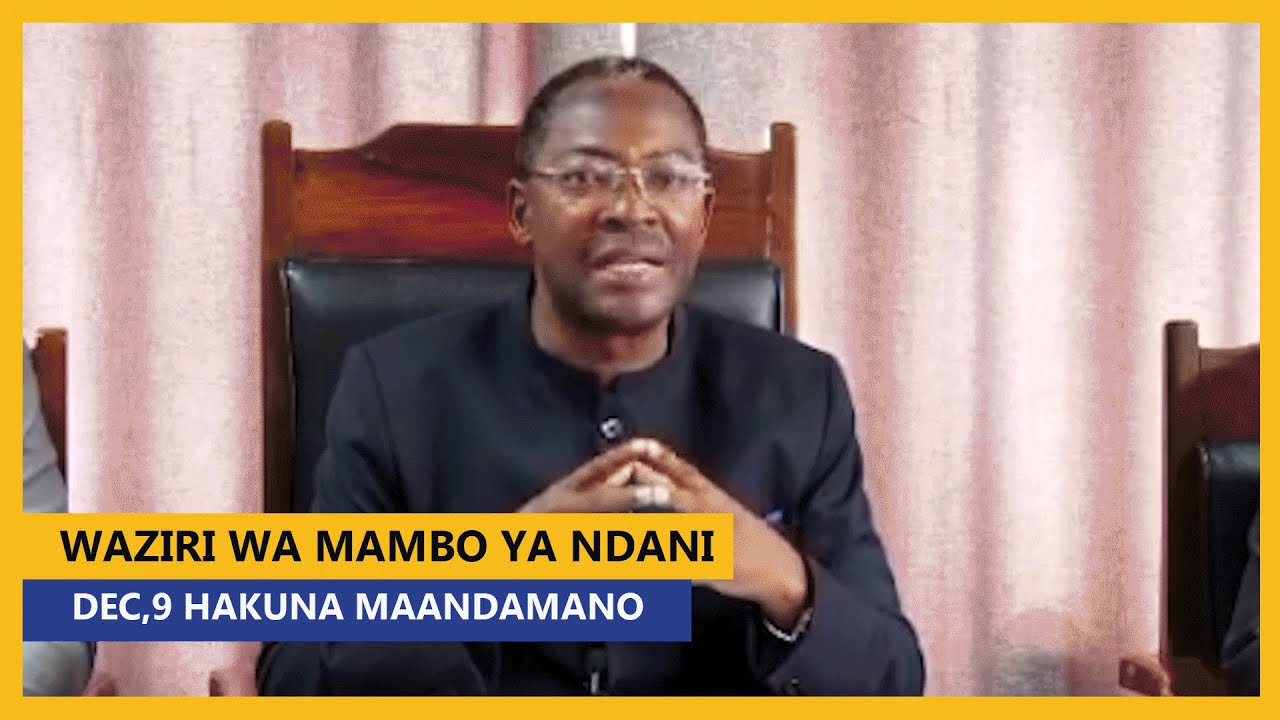 WAZIRI SIMBACHAWENE : SERIKALI HAITAMBUI MAANDAMANO SIKU YA UHURU DESEMBA 9,2025