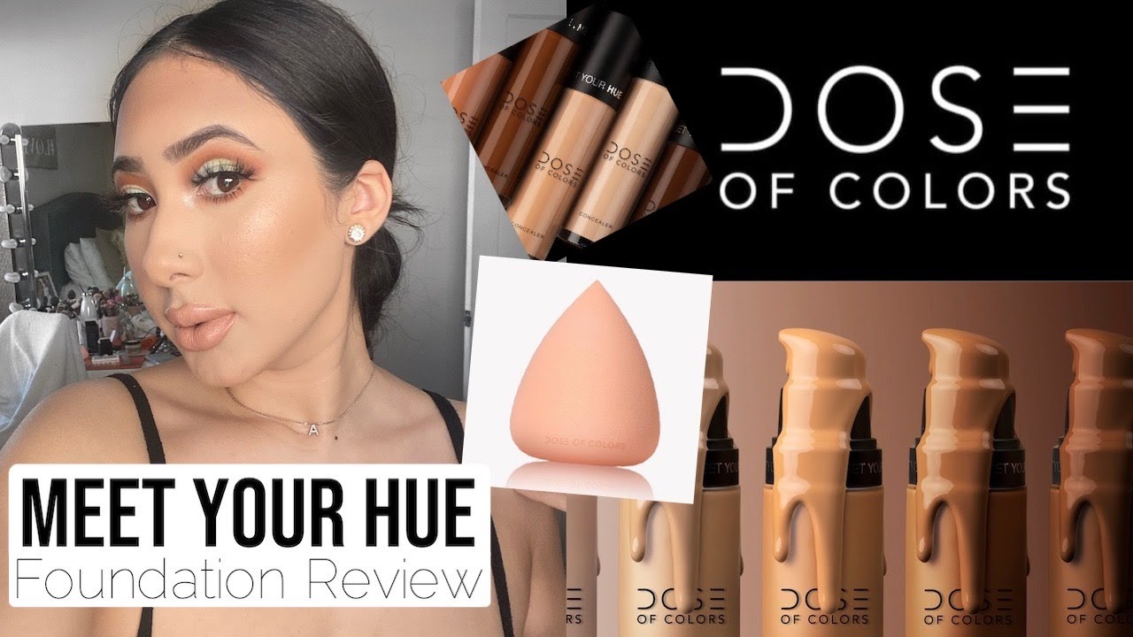 TRYING OUT DOSE OF COLORS MEET YOUR HUE FOUNDATION AND CONCEALER | FOUNDATION REVIEW | AMANDAALOVEEE