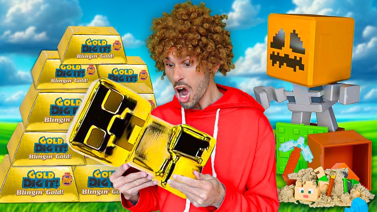 В поисках настоящего золота!! Игрушки Treasure X Minecraft и Gold Dig it..