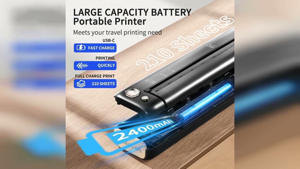 Review: Rongta Portable Printers Wireless for Travel, WiFi & Bluetooth Mobile Printer, Thermal...