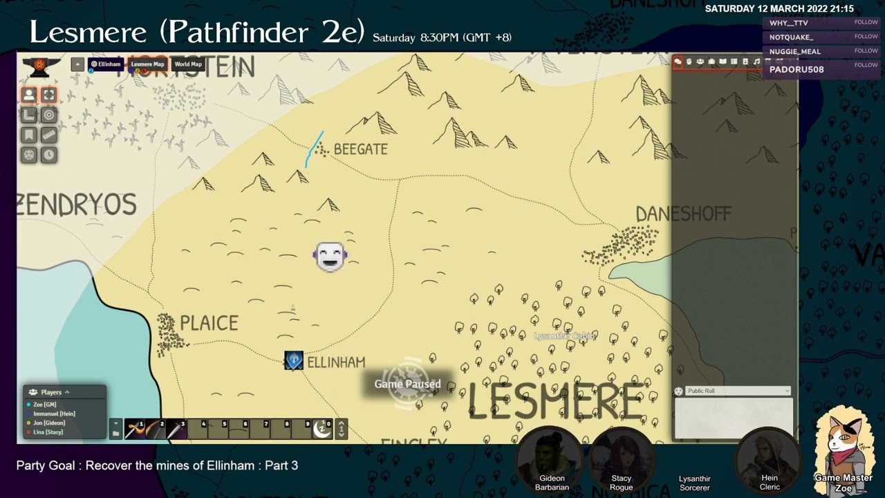 [PF2e][Sesh33] Lesmere