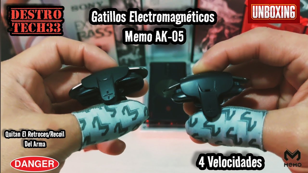 GATILLOS MEMO AK-05 QUITAN EL RECOIL/RETROCESO DEL ARMA DE 4 VELOCIDADES  ELECTROMAGNÉTICOS UNBOXING