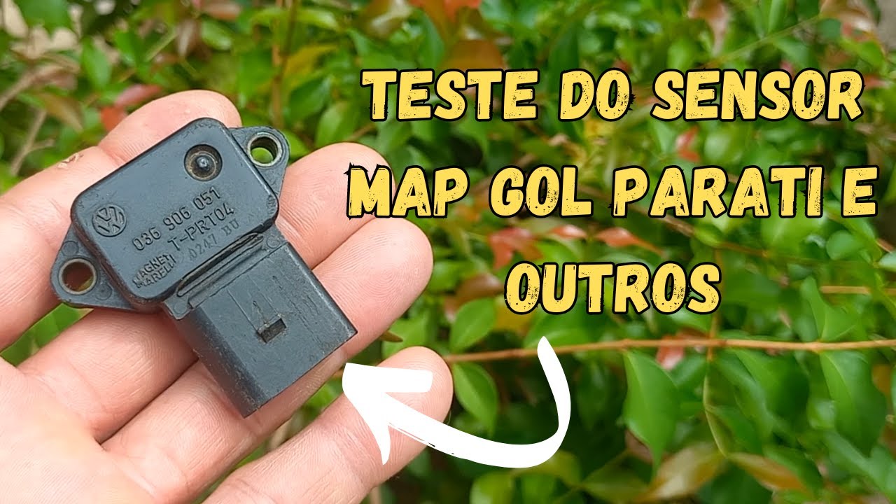 TESTE SENSOR MAP  4 pinos gol parati e outros veículos.