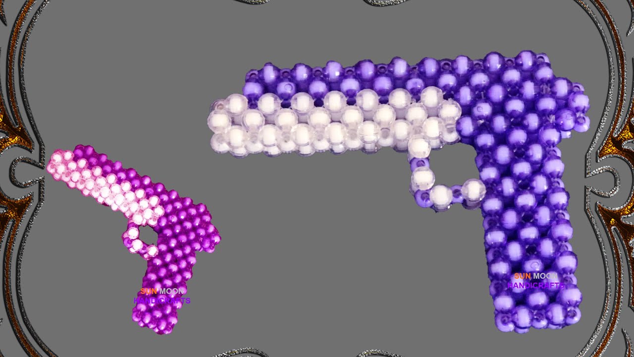পুতির পিস্তল/ Beaded gun/ beaded pistol/ Baby toy